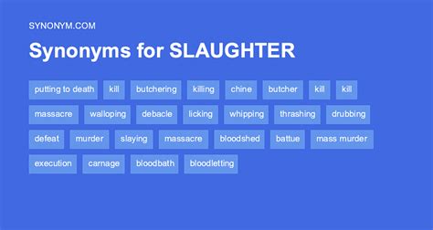 slaughter synonym